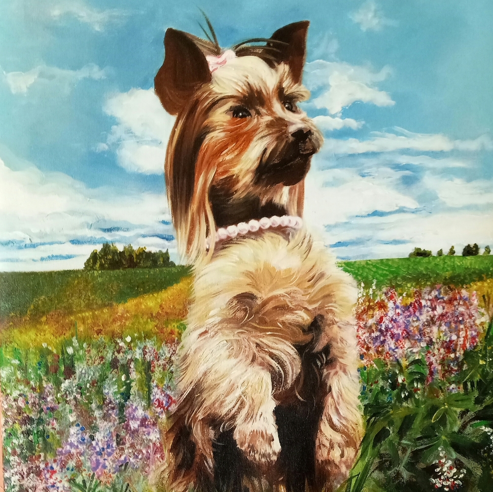 PET artwork  portrait painting